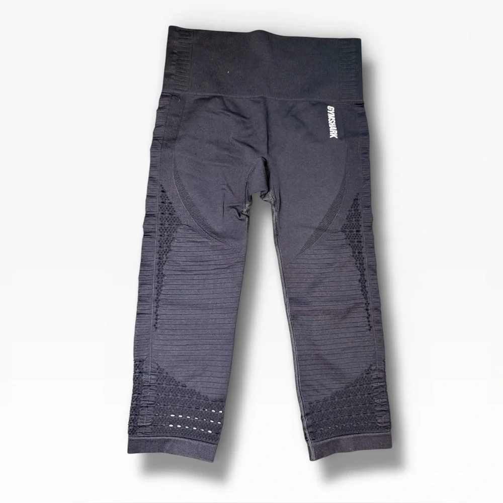Gymshark Energy Seamless Leggings Black Yoga Sports Athleisure Workout Size S